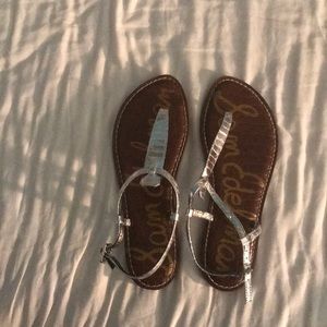 Sam Edelman Gigi flat Silver Sandals